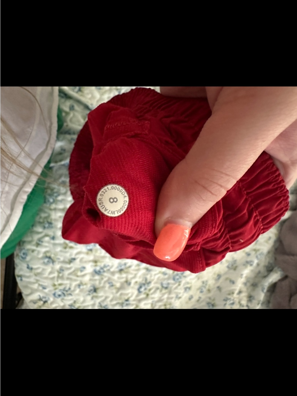 lululemon athletica Women's Red Athletic Shorts - Picture 3 of 3